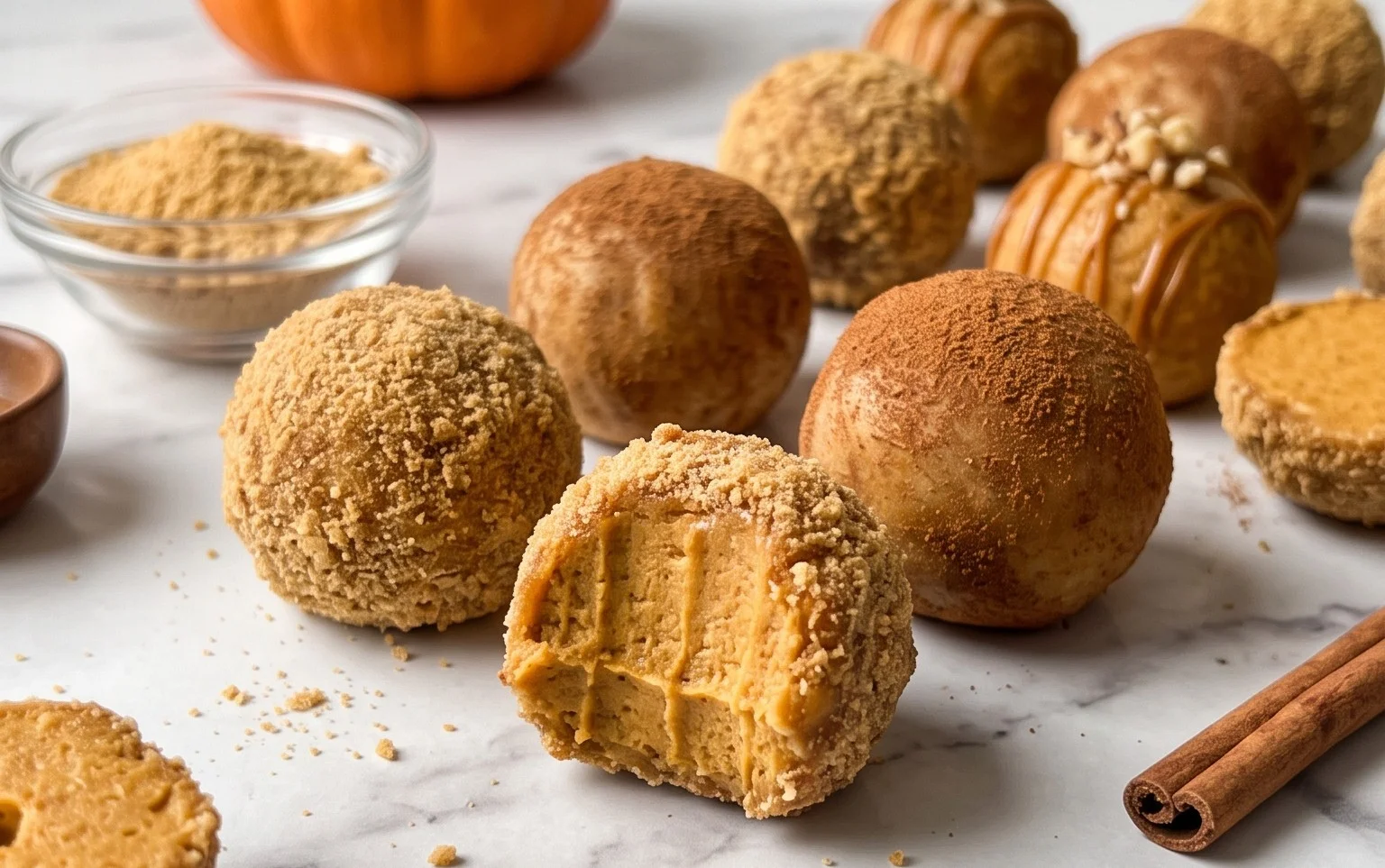 Truffes Cheesecake Citrouille : Magie Automnale